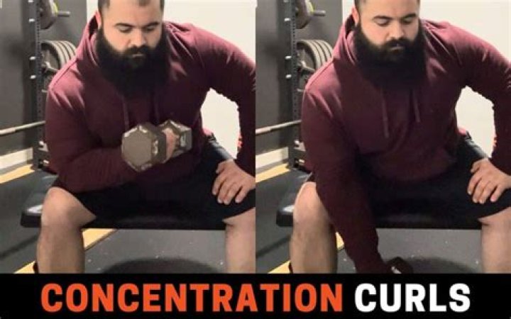 Should concentration curls be heavy?