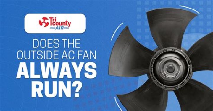 Should condenser fan run when heat is on?