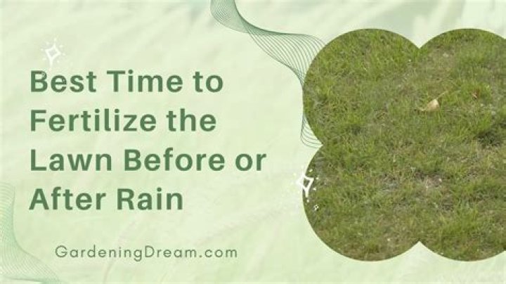 Should grass be cut before fertilizing?