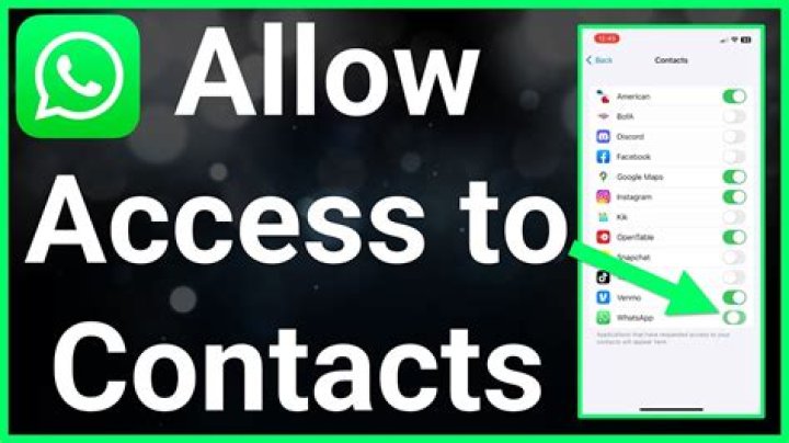 Should i allow whatsapp to access my contacts?