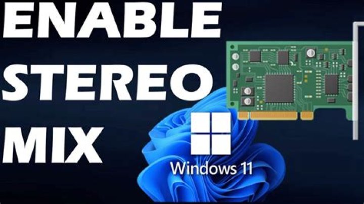 Should i enable stereo mix?