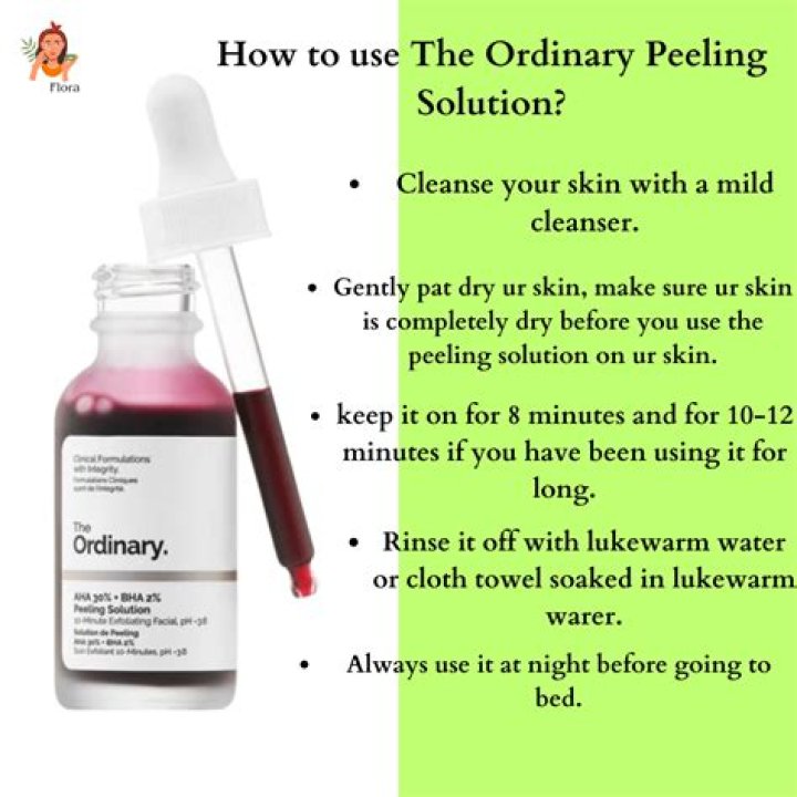 Should i moisturise after the ordinary peeling solution?