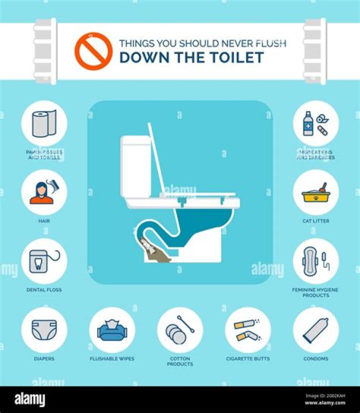 Should kleenex be flushed down the toilet?
