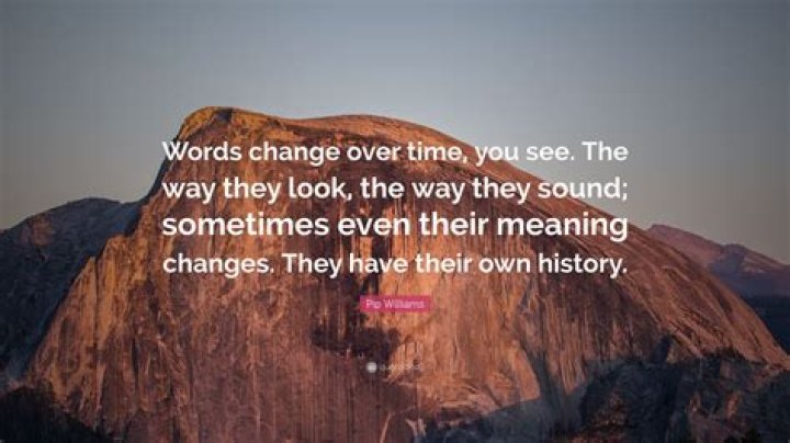 Should meanings of words change over time?