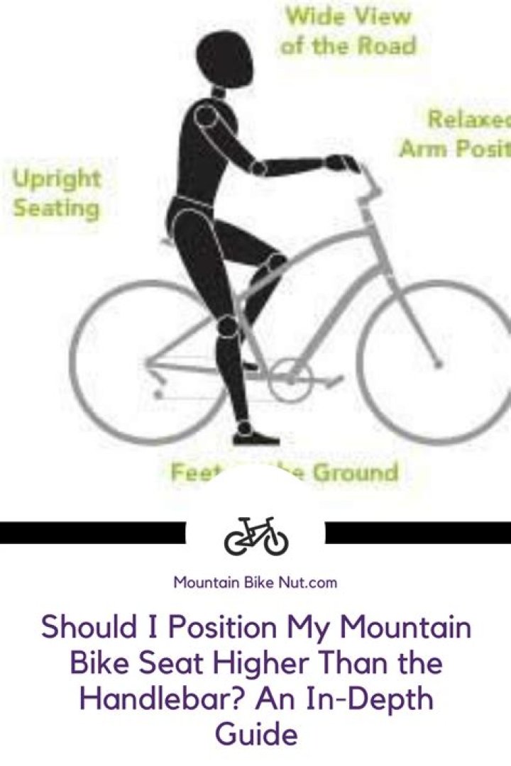 Should my saddle be higher than the handlebars?