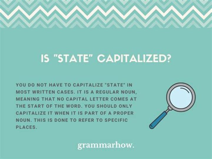 Should tri state area be capitalized?