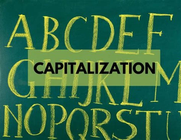 Should you be capitalized?