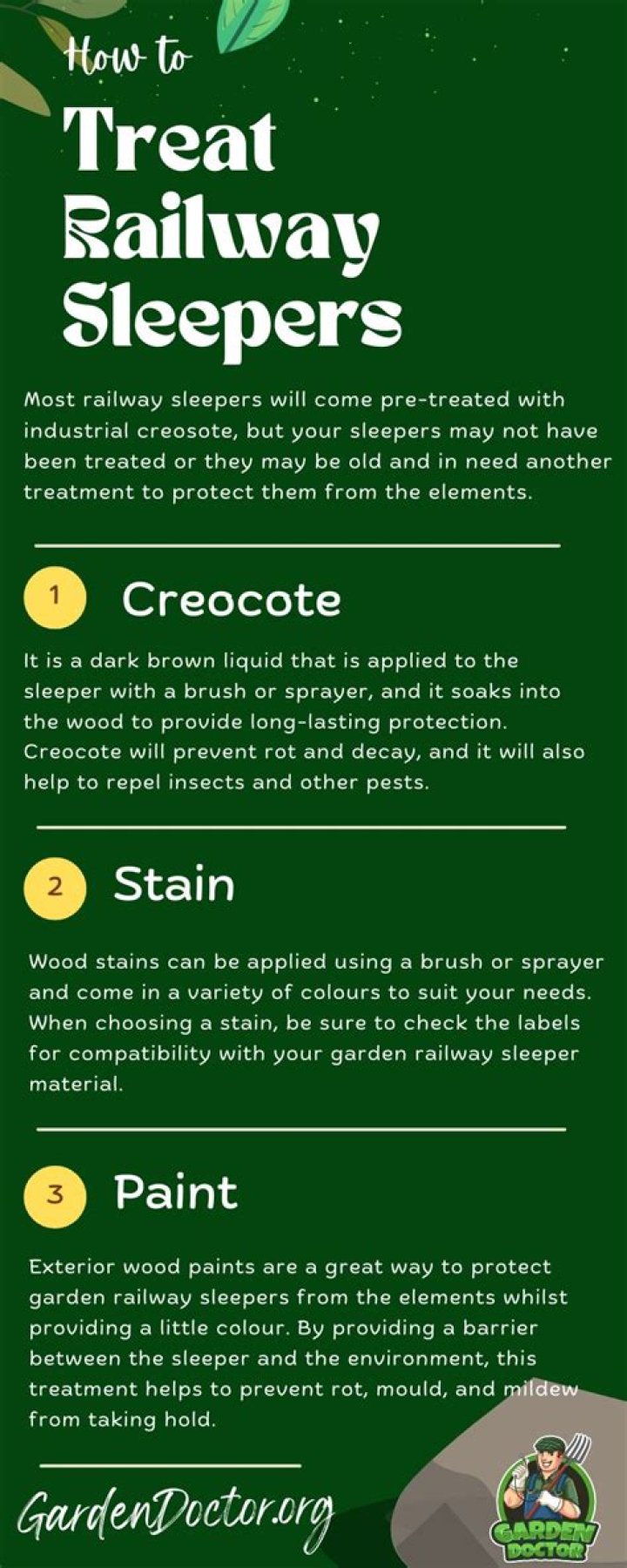 Should you treat railway sleepers?