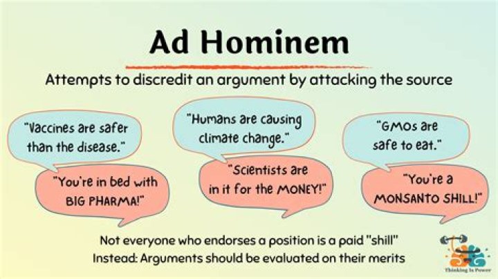 Was is ad hominem?