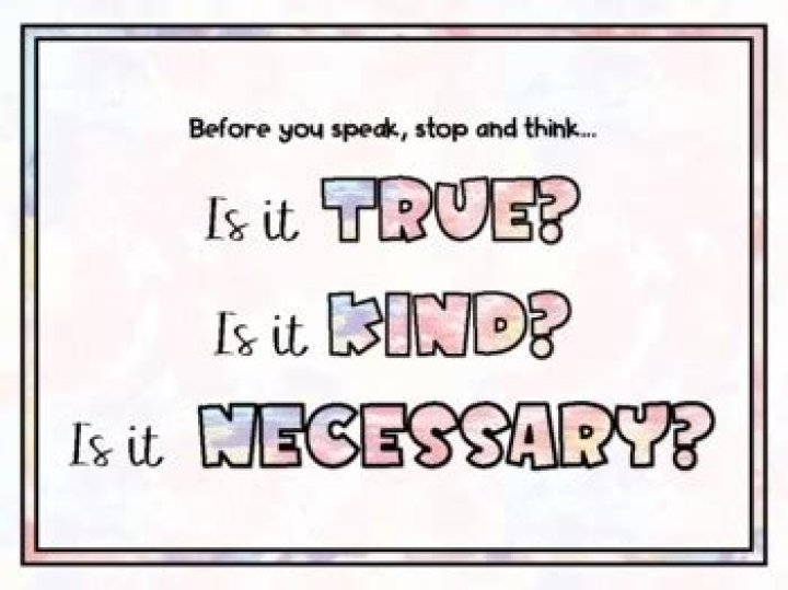 Was it kind was it necessary?