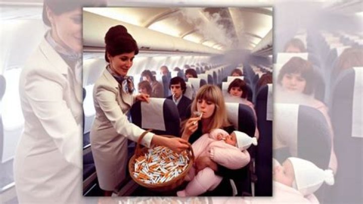 Was smoking allowed on planes?