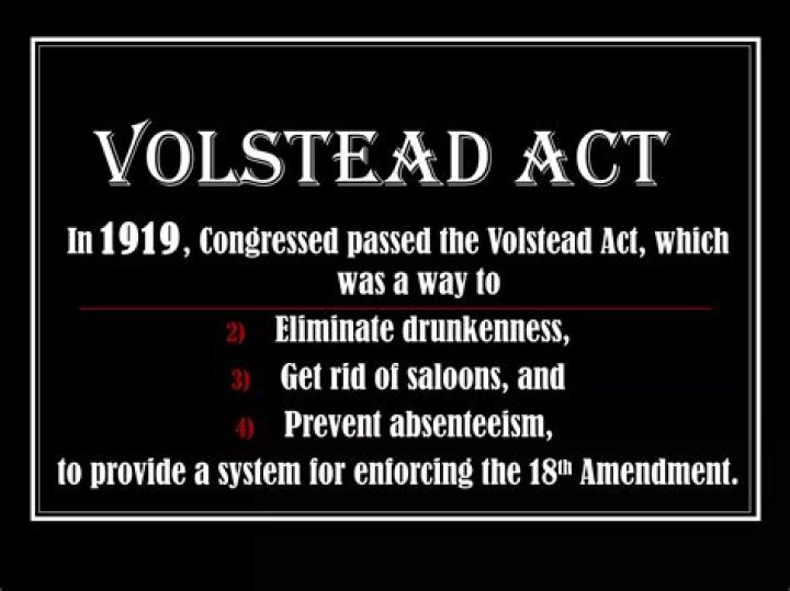 Was the volstead act successful?