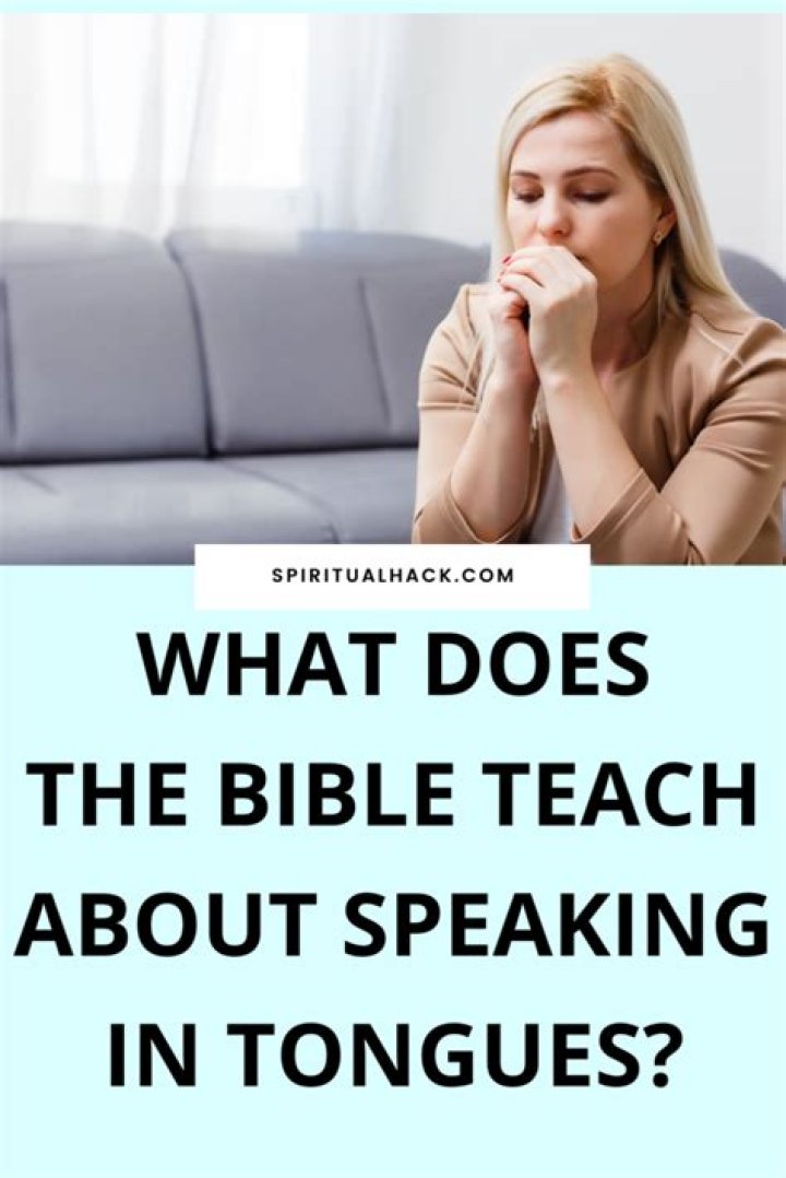 Were in the bible does it talk about speaking in tongues?
