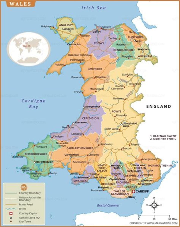 Were is powys in wales?
