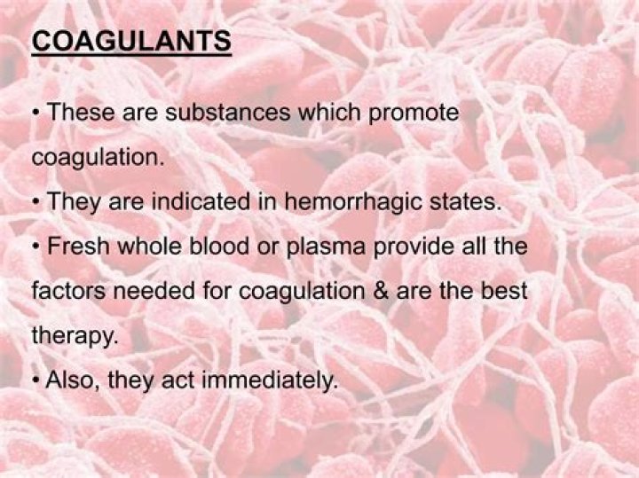 What are coagulants used for?