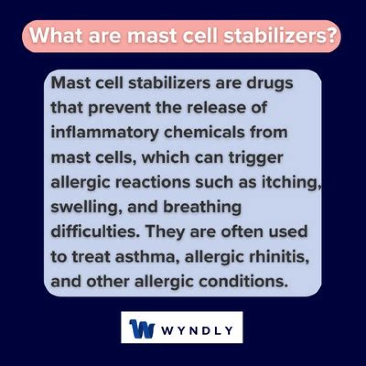 What are mast cell stabilizers?