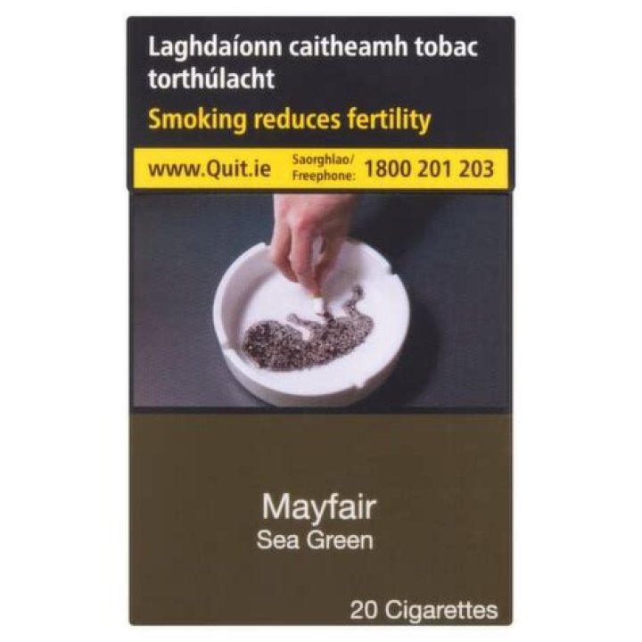 What are mayfair sea green cigarettes?