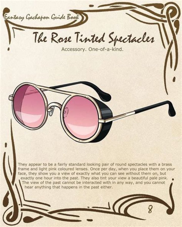 What are rose-tinted spectacles?