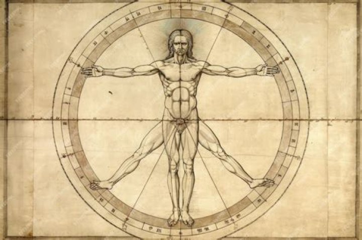 What are the dimensions of the vitruvian man?