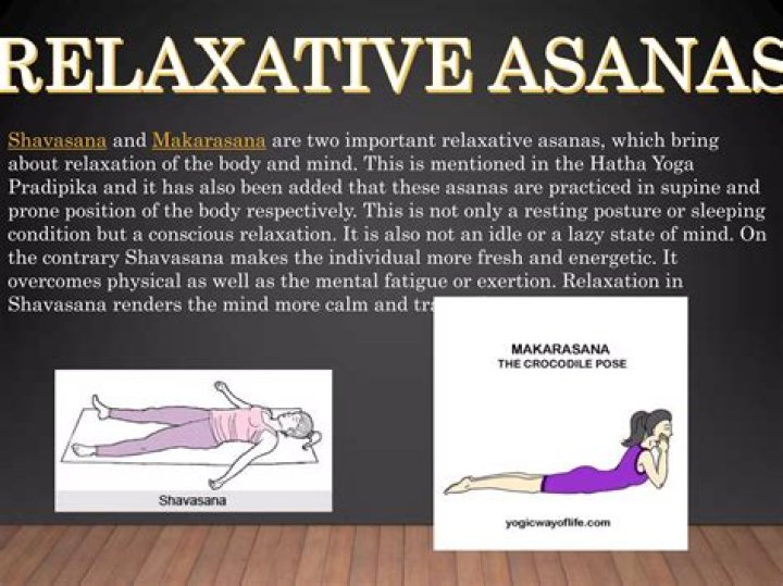 What are the relaxative techniques used in yoga?