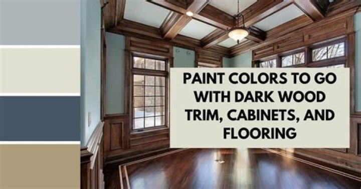 What color goes well with stained wood?