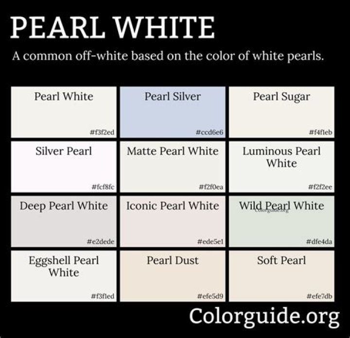 What colour is pearl white?