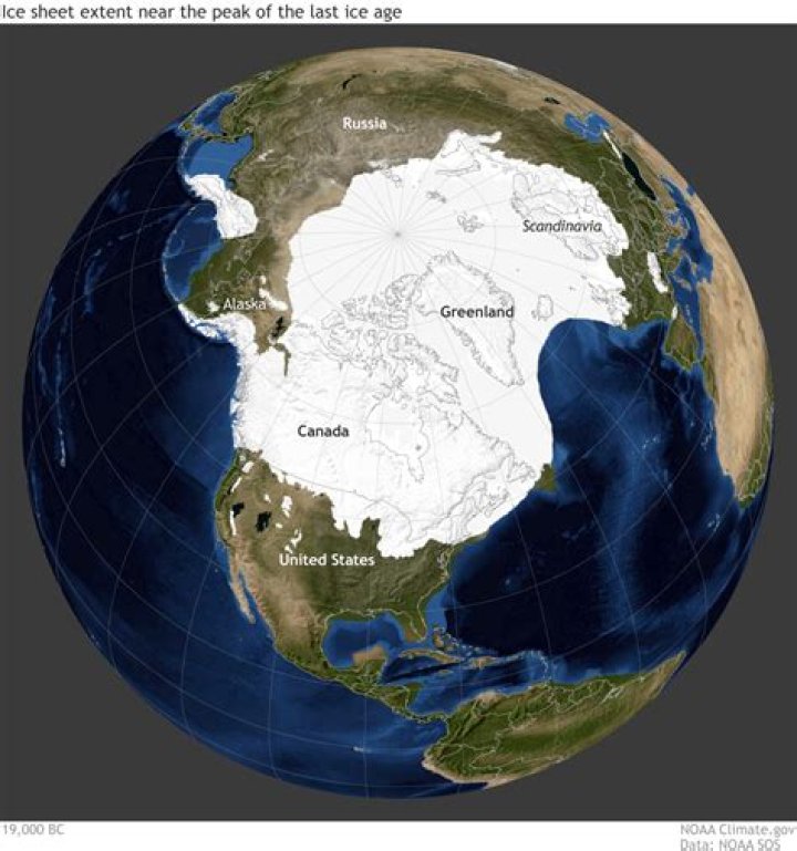 What covered the earth during the ice age?