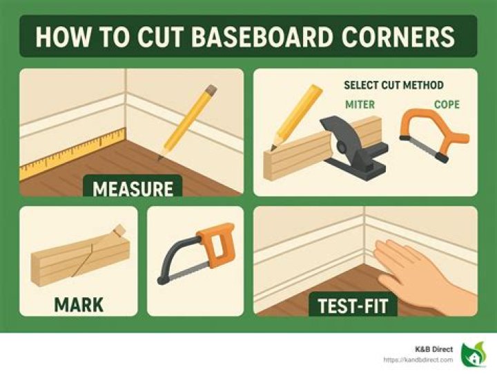 What degree to cut baseboard?