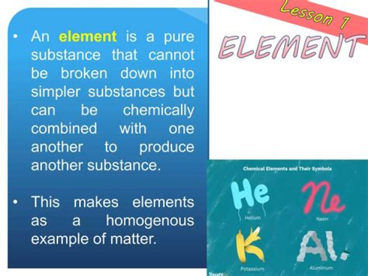 What describes an element?