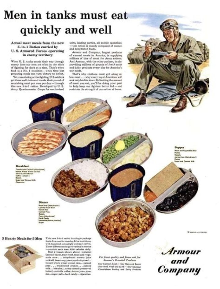What did soldiers eat?