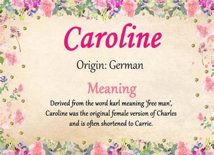What does caroline mean?