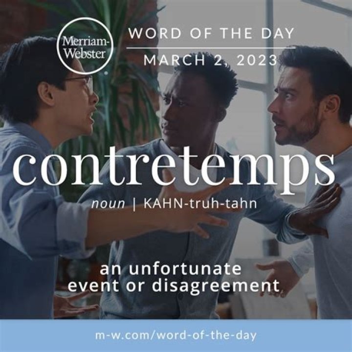 What does contretemps mean in english?