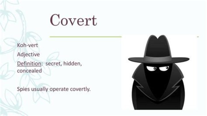What does covertly stand for?