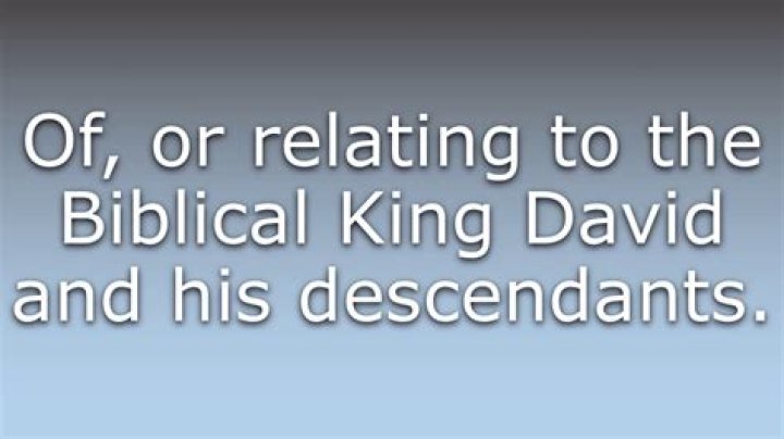 What does davidic mean?