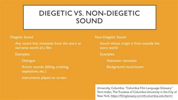 What does diegetic mean?