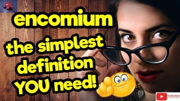 What does encomium do?