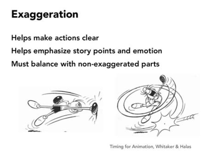 What does exaggeration mean?