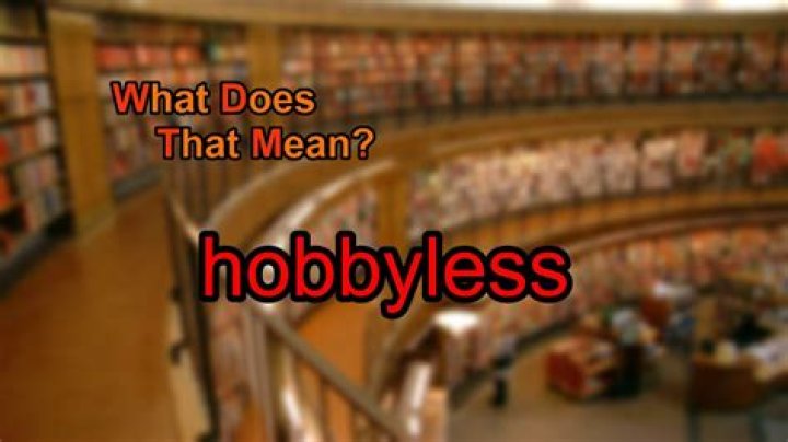 What does hobbyless mean?