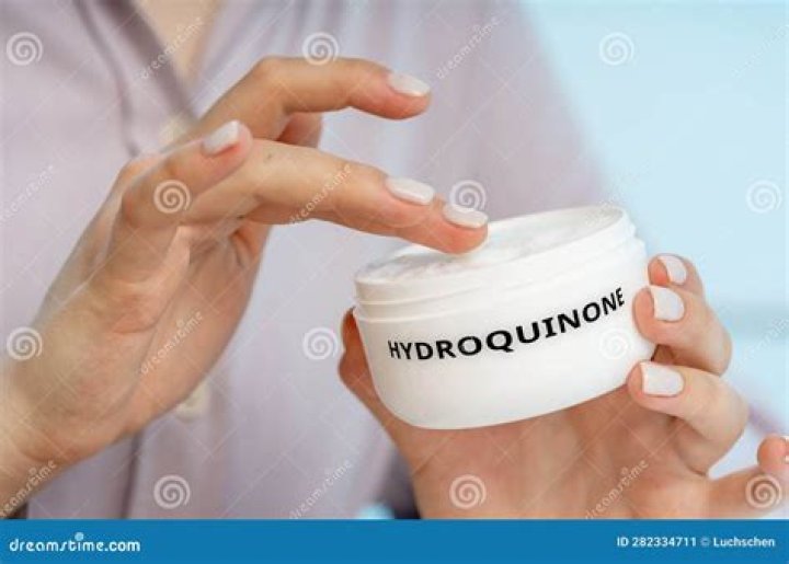 What does hydroquinone treat?