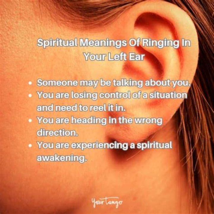 What does it mean when you hear a ringing?