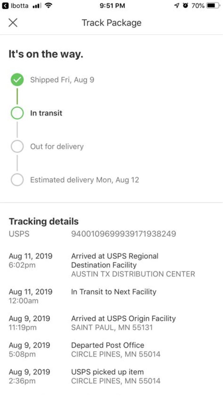 What does missent mean on tracking?