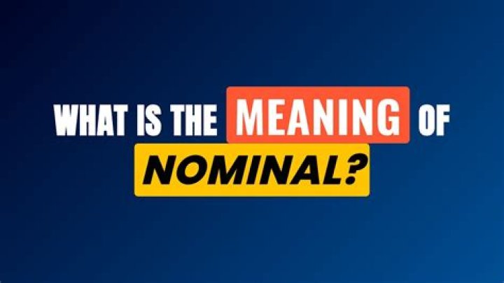What does nominally mean in history?