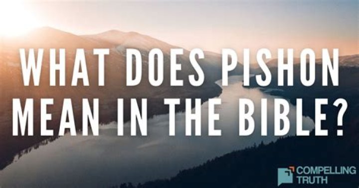 What does pishon mean in the bible?