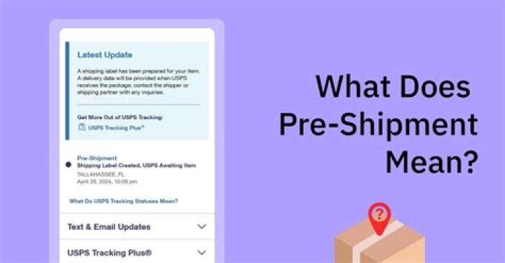 What does pre shipment mean?