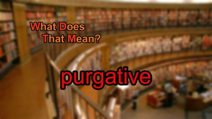 What does purgative mean?