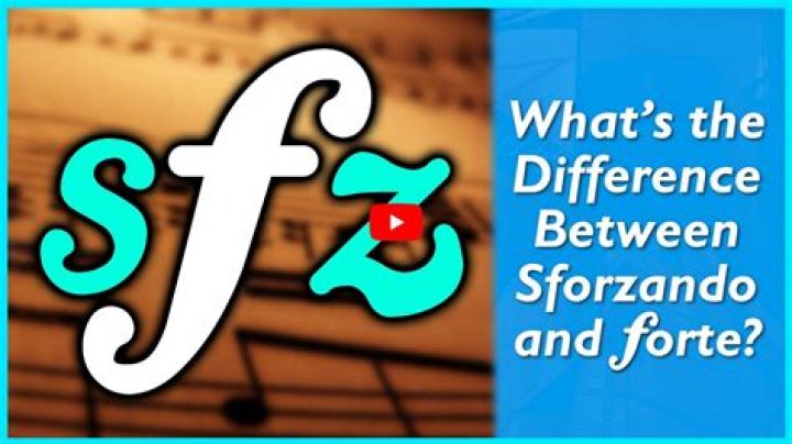What does sforzando piano mean?