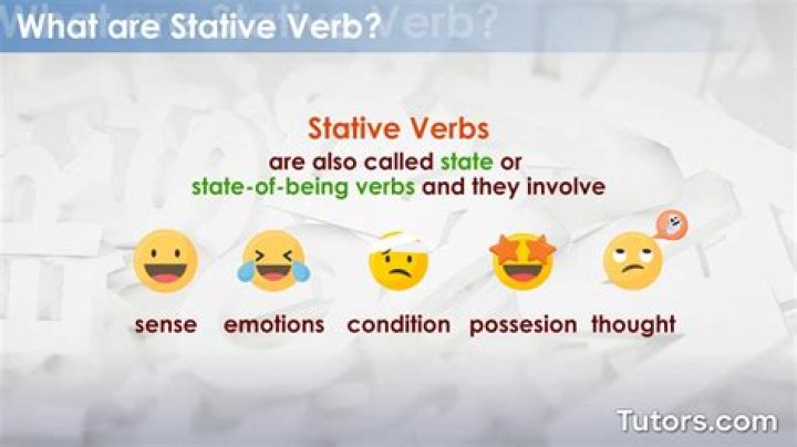 What does stative mean?