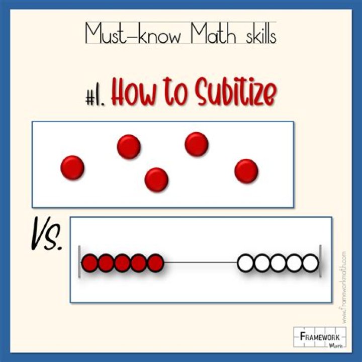 What does subitize mean?