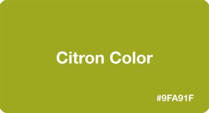 What does the color citron look like?