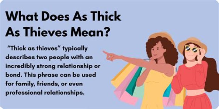 What does the expression thick as thieves mean?